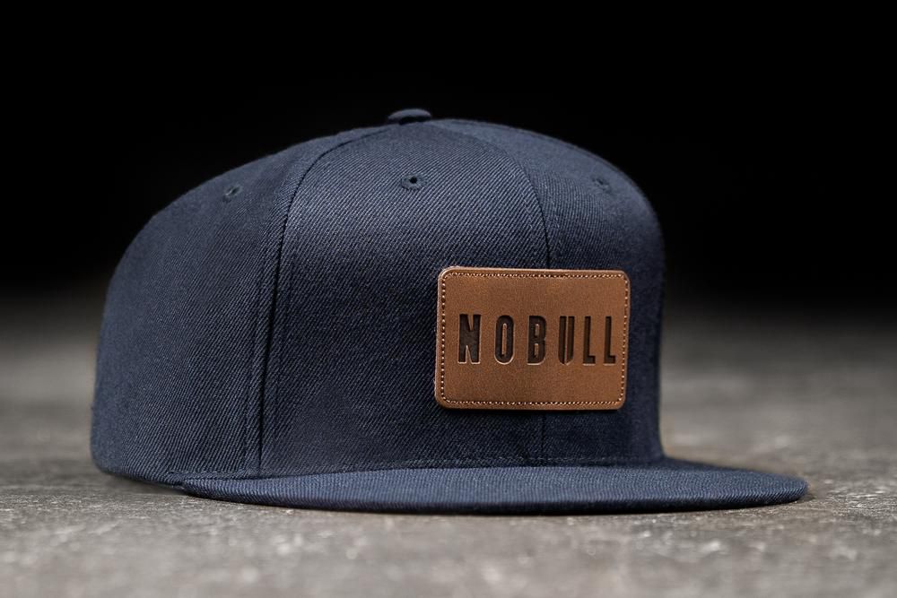 NOBULL Flat-Brim Snapback Şapka - Lacivert - Turkiye (VES-936841)